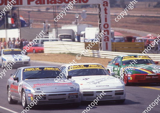 1989 Kya Porsche Cup 12 Johan Evertse 8 Klaus Grogor 24 John Smuts  (Colin Watling Photographic) (22)