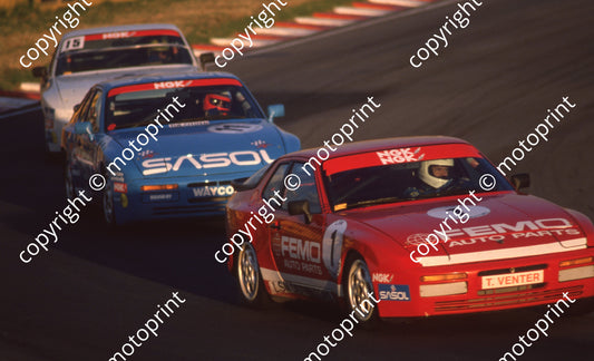 1989 Kya Porsche Cup 1 Toby Venter 11 Ian Scheckter (Colin Watling Photographic) (39)