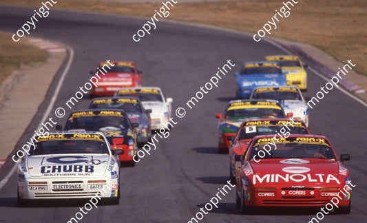 1989 Kya Porsche Cup 22 Sarel vd Merwe 7 Nicolo Bianco (Colin Watling Photographic) (28)