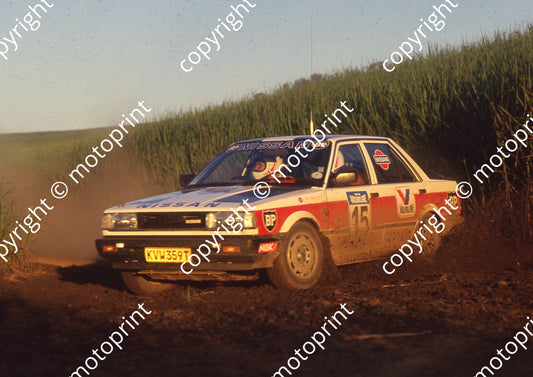 1989 Tour de Valvoline 15 Koos Roos, Dave McGregor Nissan  Sentra (Colin Watling Photographic) (6)
