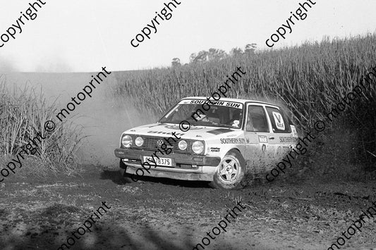 1989 Tour de Valvoline Rally 8 Glynn Hall, Martin Botha GOlf (Colin Watling Photographic) (2)