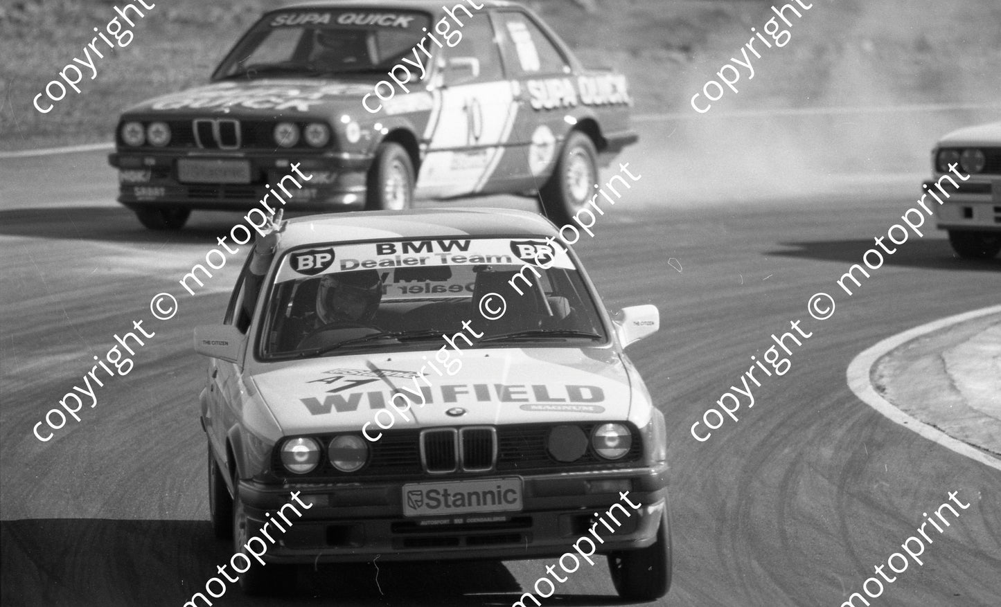1989 Welkom Stannic 10 Peter Lanz BMW 325S 1  Tony Viana BMW 325S NOTE FINGERS SIGNAL (Colin Watling Photographic) (4)