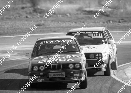 1989 Welkom Stannic 10 Peter Lanz BMW 325S 31  Chris Aberdein Golf 16v (Colin Watling Photographic) (1)