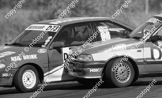 1989 Welkom Stannic 70 Ben Morgenrood Mazda 73 Neil Brink Laser check circuit (Colin Watling Photographic)  (4)