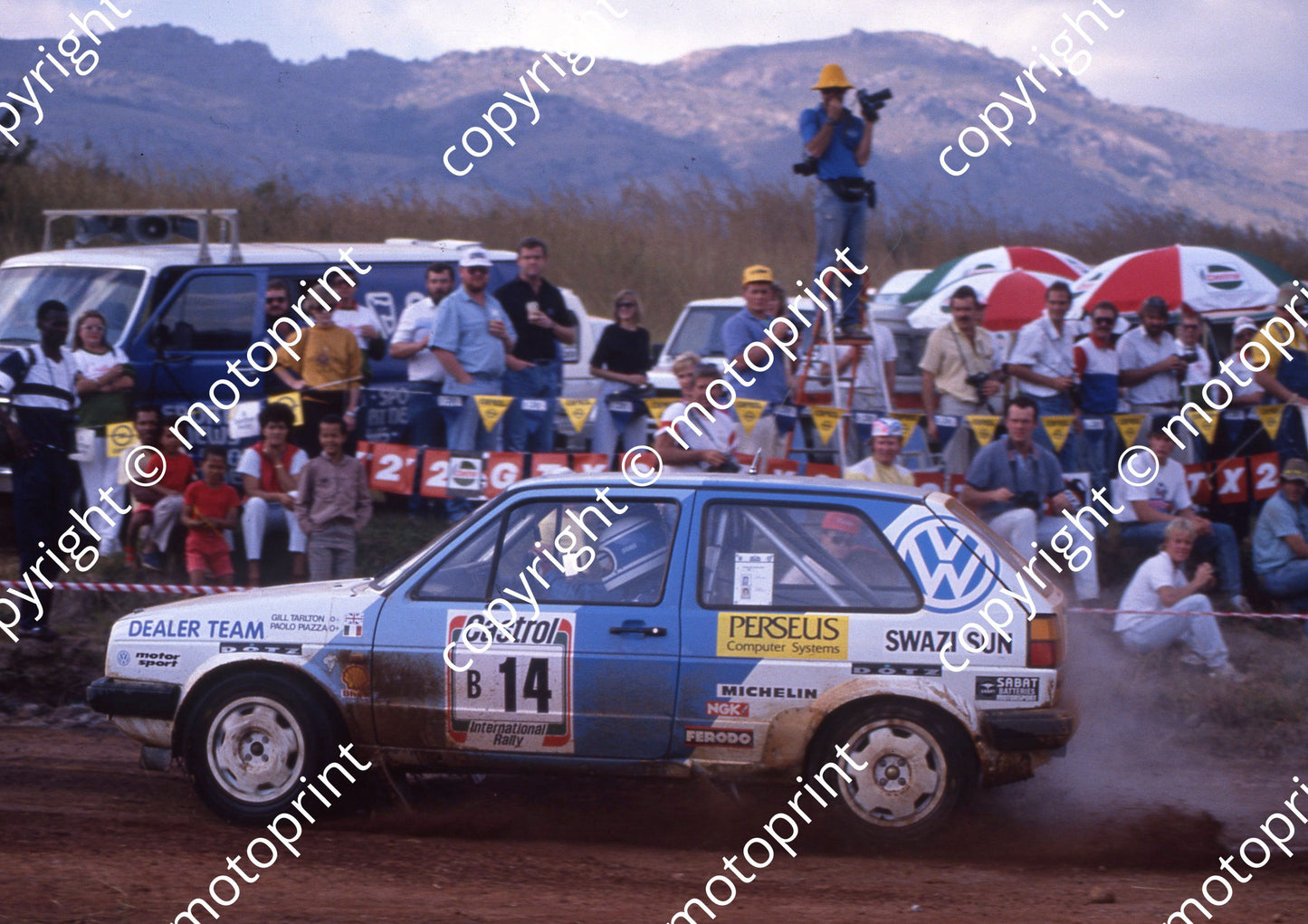 1990 Castrol Intnl 14 Paolo Piazza-Musso, Gill Tarlton VW Golf (R Swan) (6)