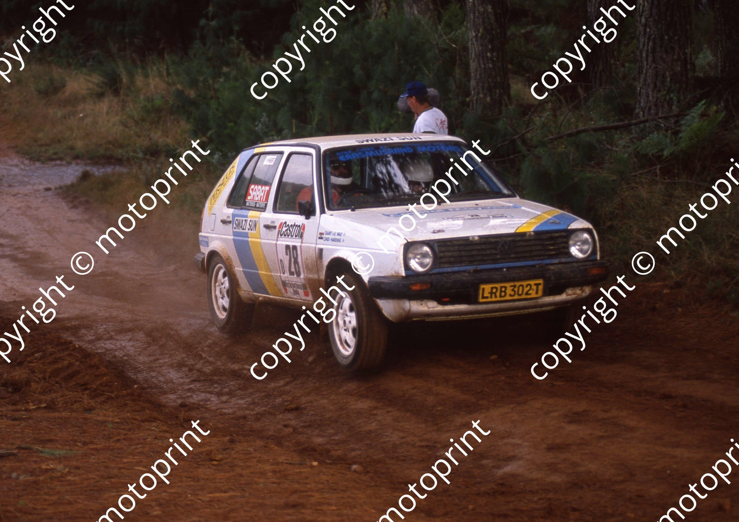 1990 Castrol Intnl 28 Tjaart vd Walt, Cindi Harding VW Golf  (R Swan) (6)