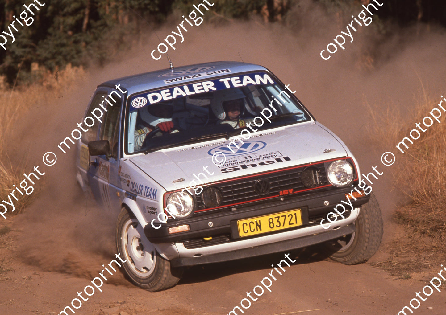 1990 Castrol Intnl Rally 11 Eliseo Miranda, Ivor Peltz Golf (Colin Watling Photographic) (94)