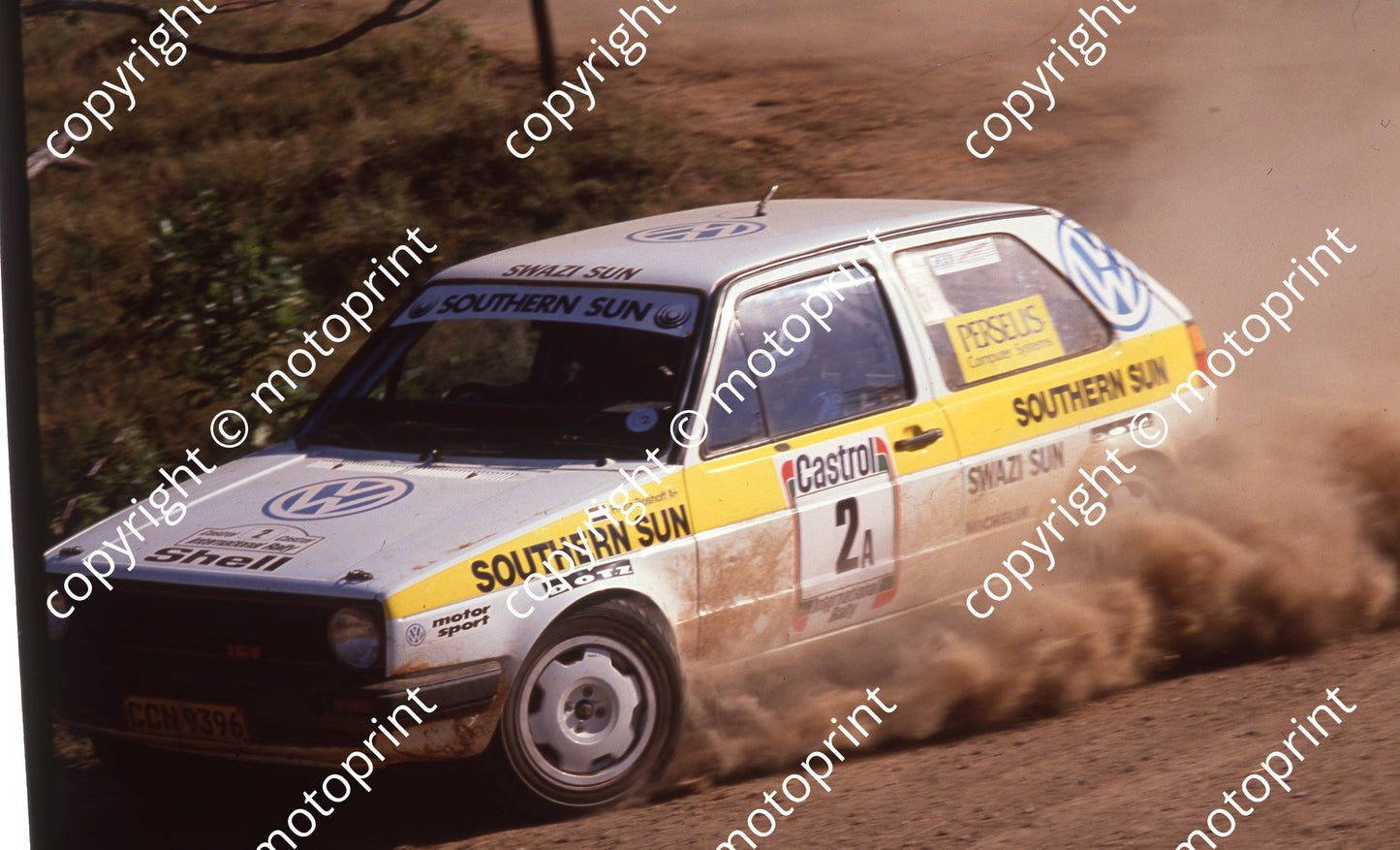 1990 Castrol Intnl Rally 2 Sarel vd Merwe, Franz Boshoff Golf (Colin Watling Photographic) (3)