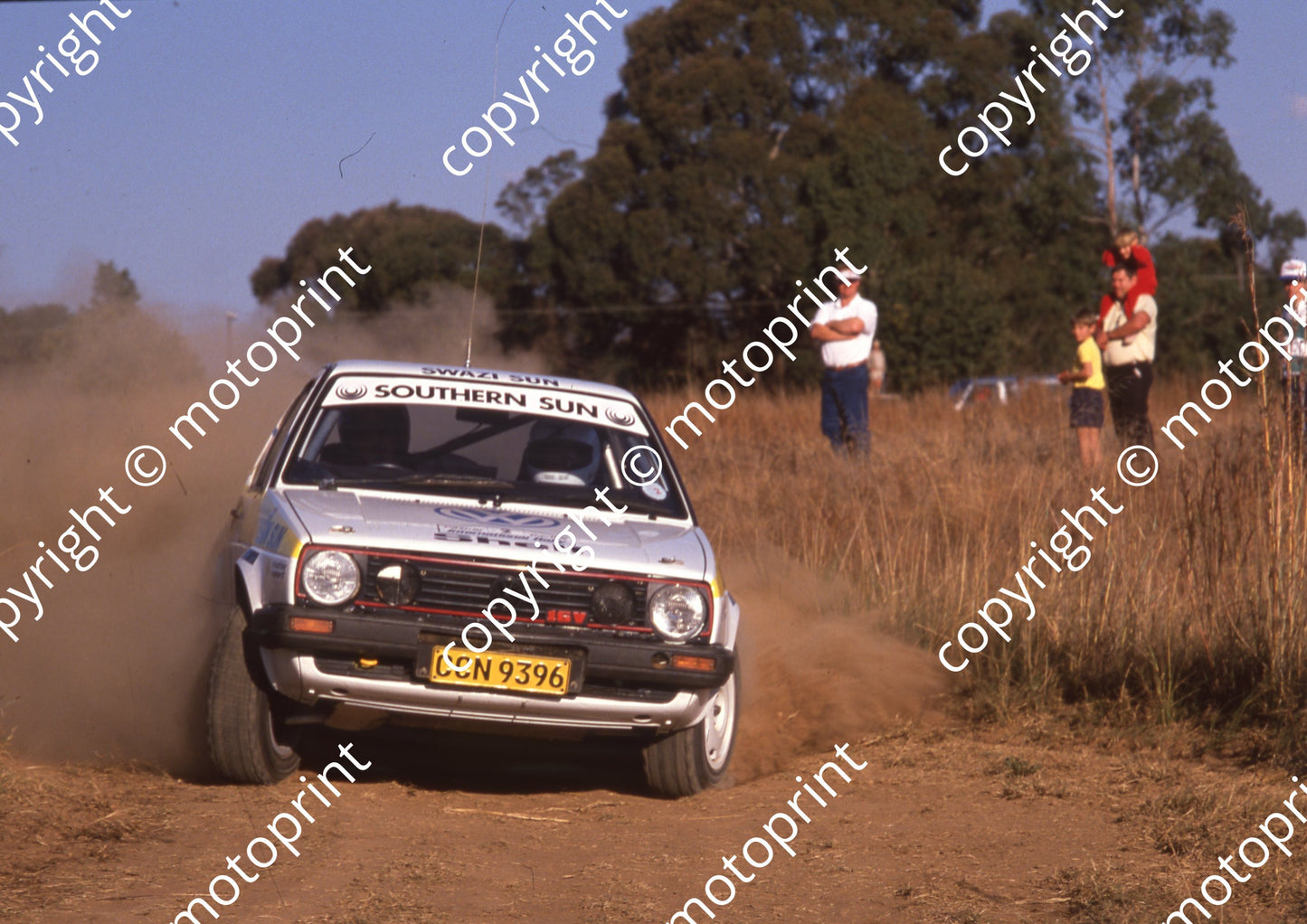 1990 Castrol Intnl Rally 7 Glyn Hall, Martin Botha Golf (Colin Watling Photographic) (1)
