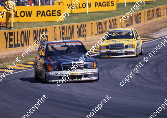 1990 Kya DTM 1 KLaus Ludwig Mercedes Konig 3 Roland Asch Mercedes Camel SCANNED A4 20X30 CM (Courtesy Roger Swan) (2)