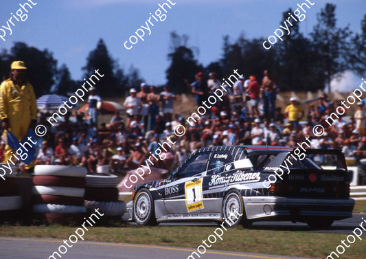1990 Kya DTM 1 Klaus Ludwig Mercedes Konig Pilsener SCANNED A4 20X30 CM (Courtesy Roger Swan) (47)