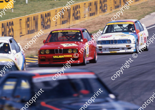 1990 Kya DTM 21 Franz Engstler 19 Armin Hahne BMWs SCANNED A4 20X30 CM (Courtesy Roger Swan) 200
