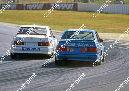 1990 Kya DTM 40 Armin Bernhard Mercedes 49 Kalaschek BMW SCANNED A4 20X30 CM (Courtesy Roger Swan)