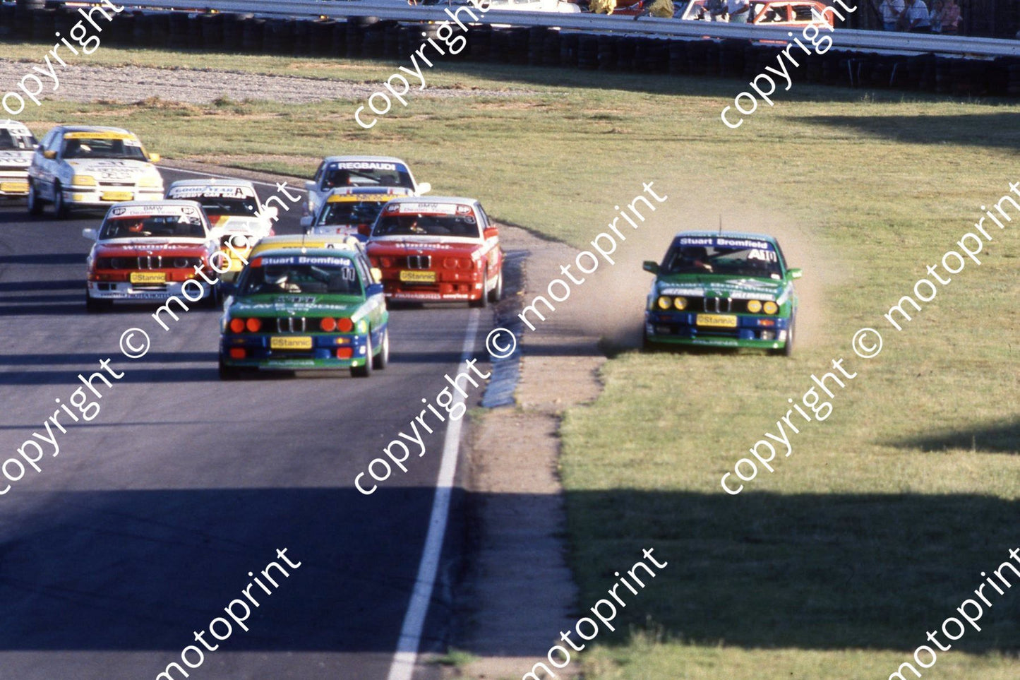 1990 Kya DTM Stan A10 P Lanz A11 R Smith A2 T Viana A3 G Goddard all BMWs (courtesy Roger Swan)