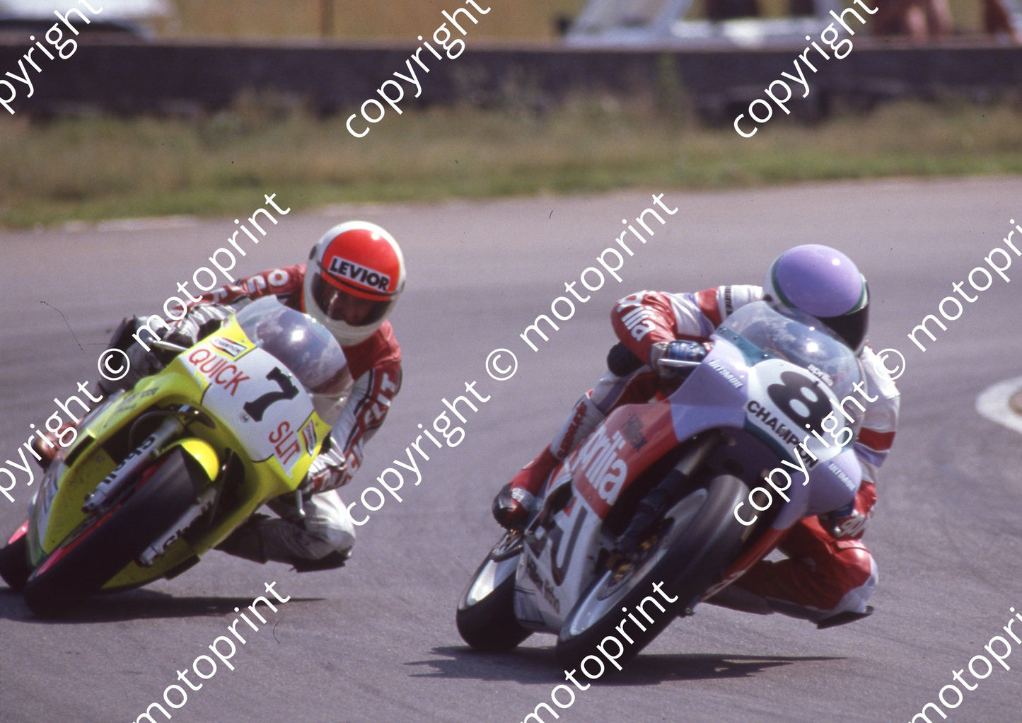 1990 Kya MC 8 Brent vd Stadt Aprilia RV 7 KLint Munton Yamaha TZ (Colin Watling Photographic)291