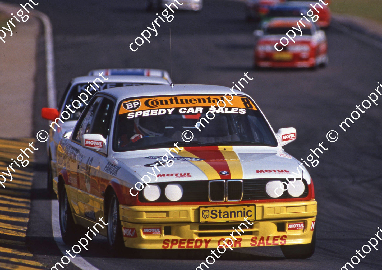 1990 Kya Stannic scanned A4 20x30 cm A8 BMW 325i Farouk Dangor; Rob Smith BMW; Willie Hepburn Kadett 831