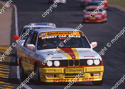1990 Kya Stannic scanned A4 20x30 cm A8 BMW 325i Farouk Dangor; Rob Smith BMW; Willie Hepburn Kadett 831
