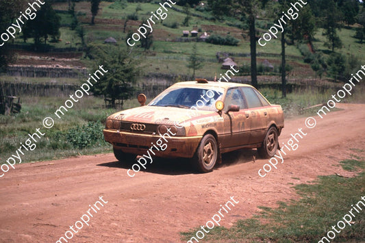 1990 Safari 14 Rudolf Stohl, Reinhard Kaufmann Audi 90 Quattro (courtesy Roger Swan) (20)