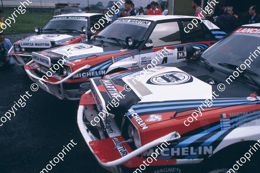 1990 Safari 2 Biasion 4 Fiorio 5   Kankkunen Lancia Martini team cars (courtesy Roger Swan) (210)
