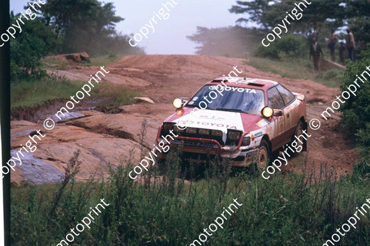 1990 Safari 3 Bjorn Waldegard, Fred Gallagher Toyota Celica GT-4 (courtesy Roger Swan) (106)