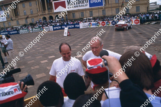 1990 Safari 3 Bjorn Waldegard, Fred Gallagher finish (courtesy Roger Swan) (120)