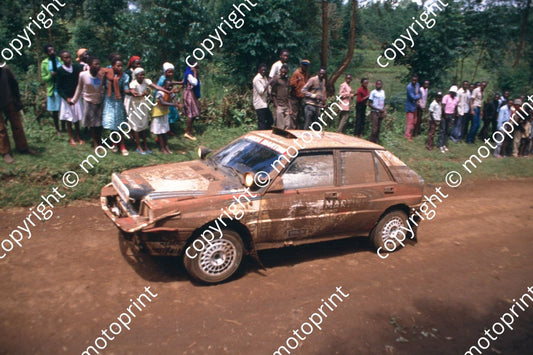 1990 Safari 5 Juha Kankkunen, Juha Piironen Lancia delta Integrale (courtesy Roger Swan) (11)