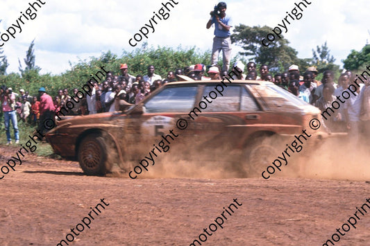 1990 Safari 5 Juha Kankkunen, Juha Piironen Lancia delta Integrale (courtesy Roger Swan) (6)