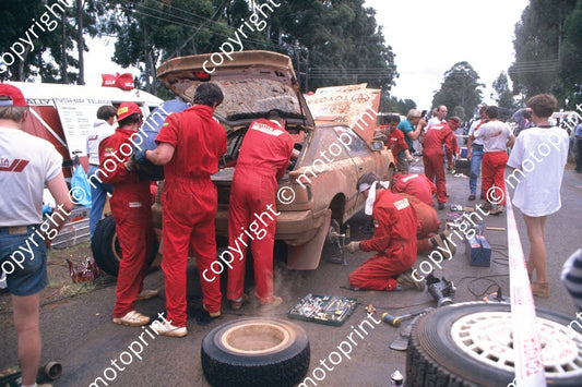 1990 Safari 67 Carlos Sainz, Luis Moya Celica GT-4 at servive (courtesy Roger Swan) (89)