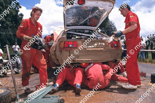 1990 Safari 6 Mikael Eriksson, Claes Billstam Celica GT4 road service (courtesy Roger Swan) (247)