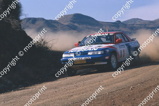 1990 Stannic Mtn A3 Hannes Grobler, Piet Swanepoel Nissan Sentra (courtesy Roger Swan) (149)