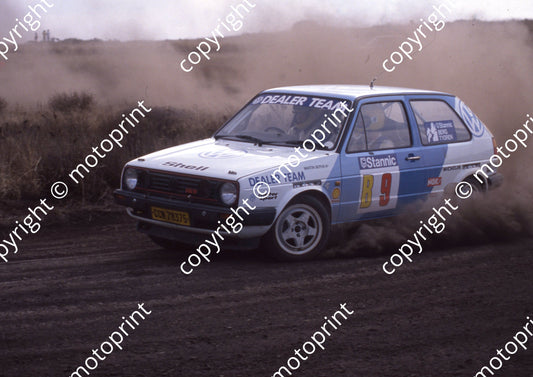 1990 Stannic Mtn B9 Glyn Hall, Martin Botha VW Golf check yellow helmets (courtesy Roger Swan) (39)