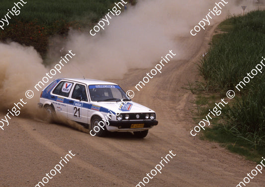 1990 Tour de Valvoline 21 Tony Ball, Tony Babb confirm Golf   (courtesy R Swan) (14)