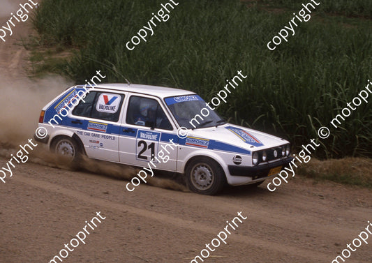 1990 Tour de Valvoline 21 Tony Ball, Tony Babb confirm Golf   (courtesy R Swan) (15)