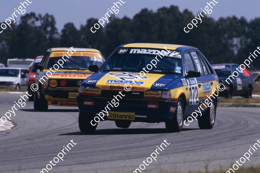 1990 Welkom Feb Stannic B25 Brian Heger Golf 16V D72 Ben Morgenrood Mazda EGi (courtesy Roger Swan) (51)