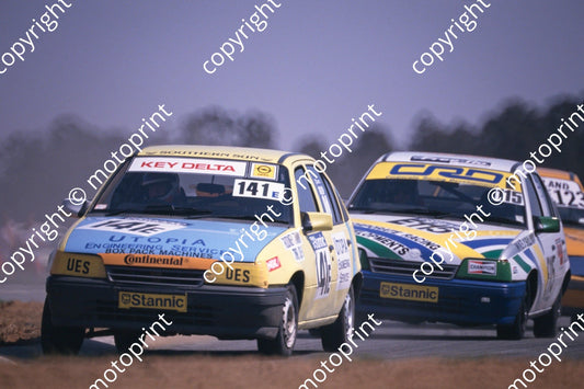 1990 Welkom Stannic E141 Rodney Timm jnr Opel Kadett Cub E115...  (courtesy Roger Swan) (198)