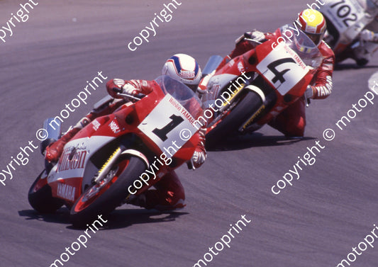 1990 Zkops March 1 Russell Wood, 4 Mark Welthagen Yamaha FZRs (courtesy Roger Swan) (2)