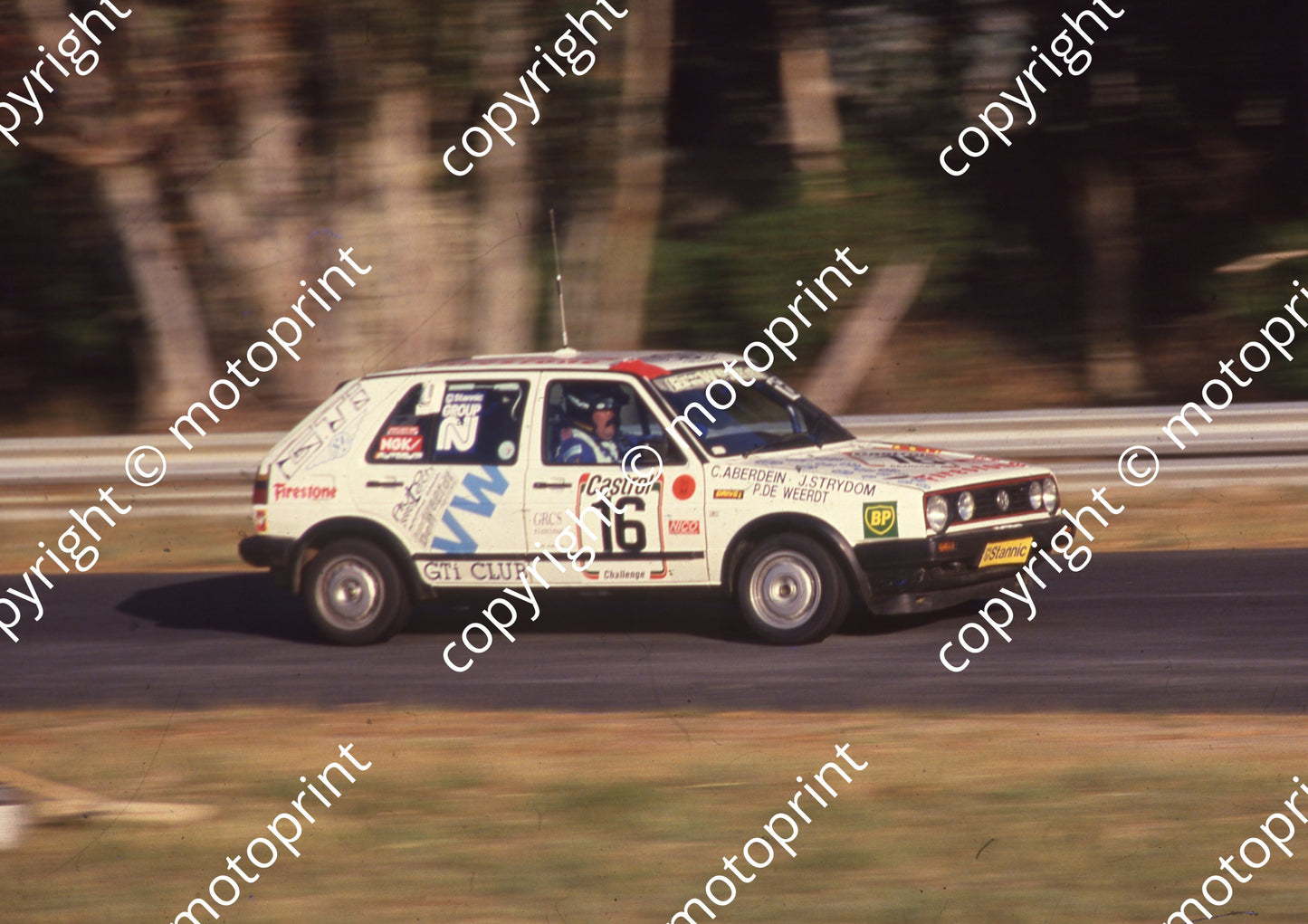 1991 Castrol 7 Hr 16 Chris Aberdein, J Strydom, P de Weerdt Golf (Colin Watling Photographic)