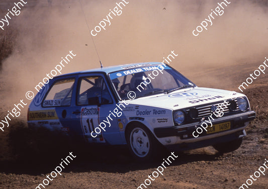 1991 Castrol Intnl 11 K Coetzee, W Harrington Golf 16v (Watling Photo)
