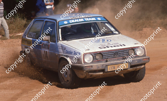 1991 Castrol Intnl 14 R Chadwick, M Constable Golf 16 v (Watling Photo) (2)