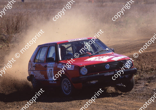 1991 Castrol Intnl 17 L Botha, F Jordaan Golf 8v (Watling Photo)