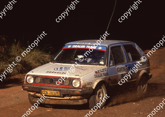 1991 Castrol Intnl 21 J Nel, G Tarlton Golf 16v (Watling Photo)