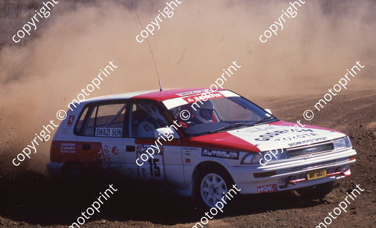 1991 Castrol Intnl Rally 15 Schalk, Sue Burger Conquest RSi (Colin Watling Photographic) (1)