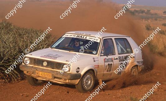 1991 Castrol Intnl Rally 20 Tony Ball, Tony Babb Golf (Colin Watling Photographic) (2)