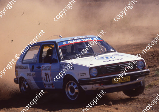 1991 Castrol Intnl Rally 21 J Nel, G Tarlton Golf 16v GTI (Watling Photo)