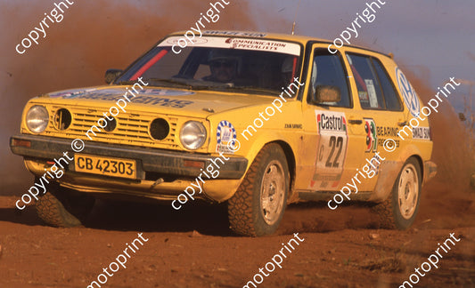 1991 Castrol Intnl Rally 22 Keith Coleman, Johan Barnard Golf GTI (Colin Watling Photographic) (52)