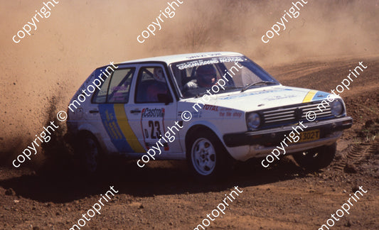 1991 Castrol Intnl Rally 23 Tjaart vd Walt, Jaco vd Linde Golf CSL (Colin Watling Photographic) (63)