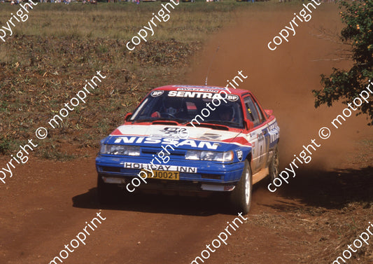 1991 Castrol Intnl Rally 3 Nic de Waal, Guy Hodgson Sentra (Colin Watling Photographic) (43)