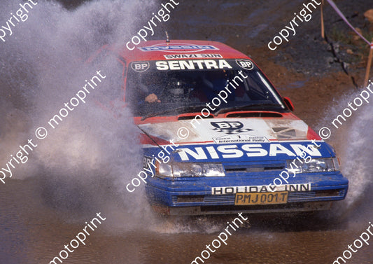 1991 Castrol Intnl Rally 7 Hannes Grobler, Piet Swanepoel Sentra (Colin Watling Photographic) (16)