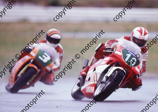 1991 Kya Nashua 250 GP 10 Gavin Ramsay Yamaha  Kevin Hellyer Honda (Watling Photo)