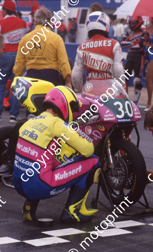 1991 Kya Nashua 250 GP 30 Harald Eckl Aprilia (Colin Watling Photographic) (175)